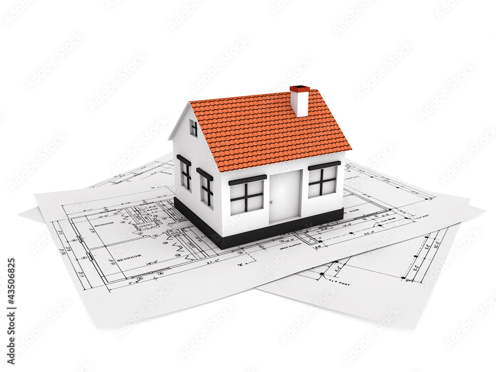 classic house model with plan classic house model with plan