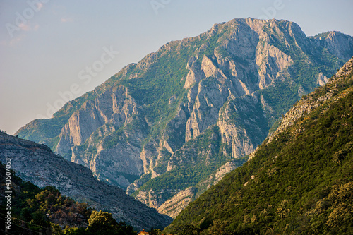 mounteins landscape in montenegro photo