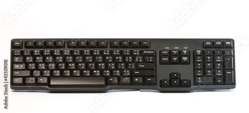 Wallpaper Mural black keyboard thai english.  on a white background Torontodigital.ca