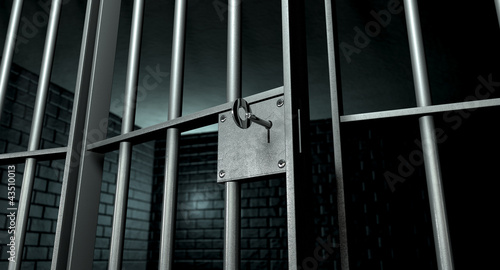 Fotografía Jail Cell With Open Door