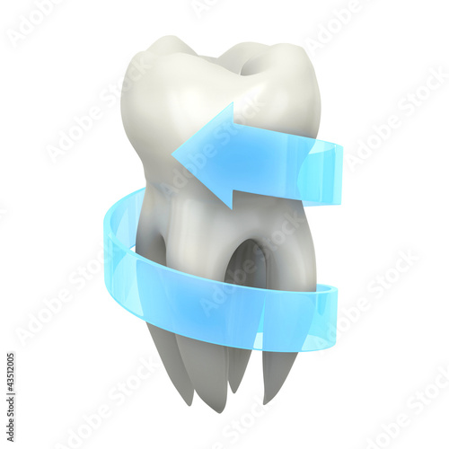 Protected tooth