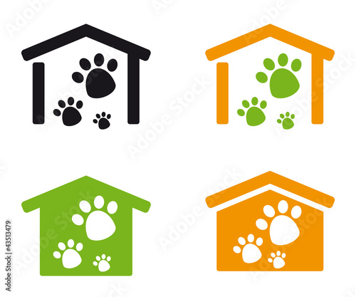 Tierheim Tierpension Pfotenabdrücke Hund Katze