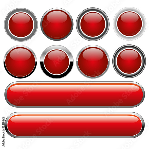 Free Download red button-set - GFXLoad