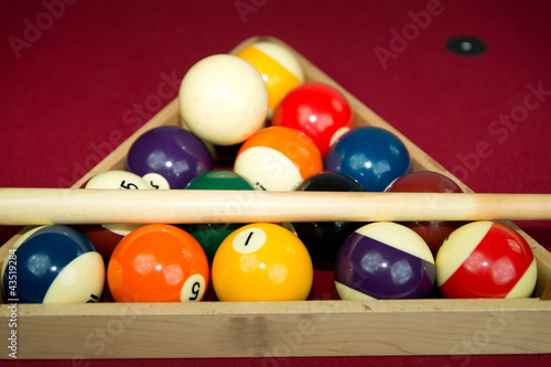 Pool or Billiard Balls and Triangel