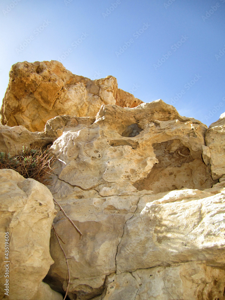 Steine in Negev Wüste (Israel