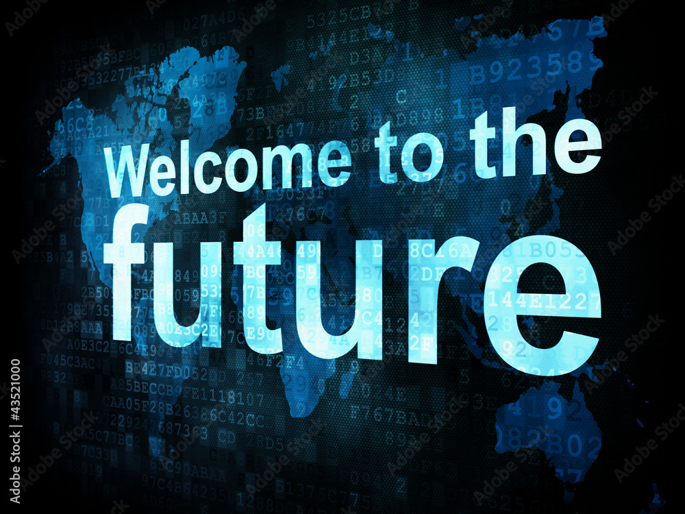 Information technology IT concept: pixelated words Welcome to th Information technology IT concept: pixelated words Welcome to th