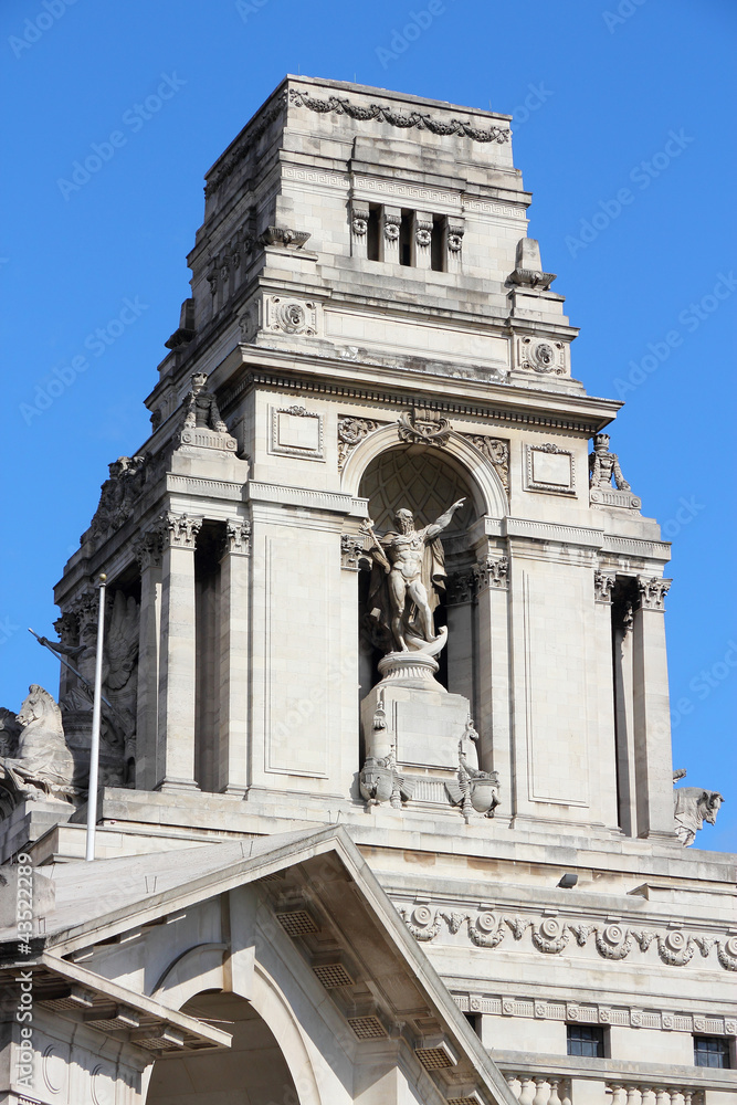 London, England - Trinity House monument