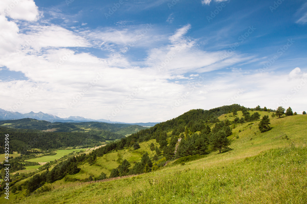 Beautifull view to Slovak landscape, Pieniny