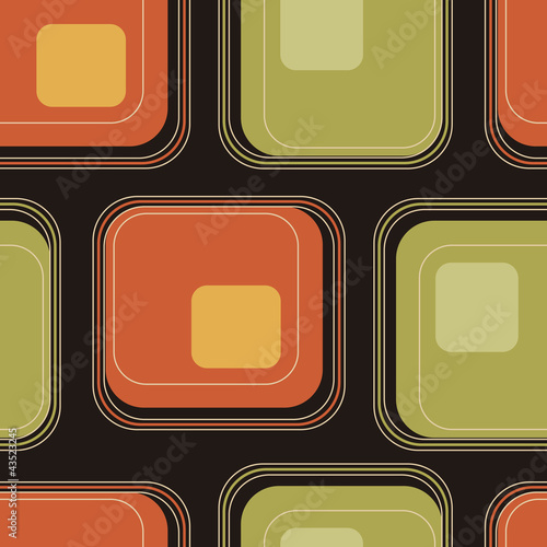 Seamless retro geometric pattern photo