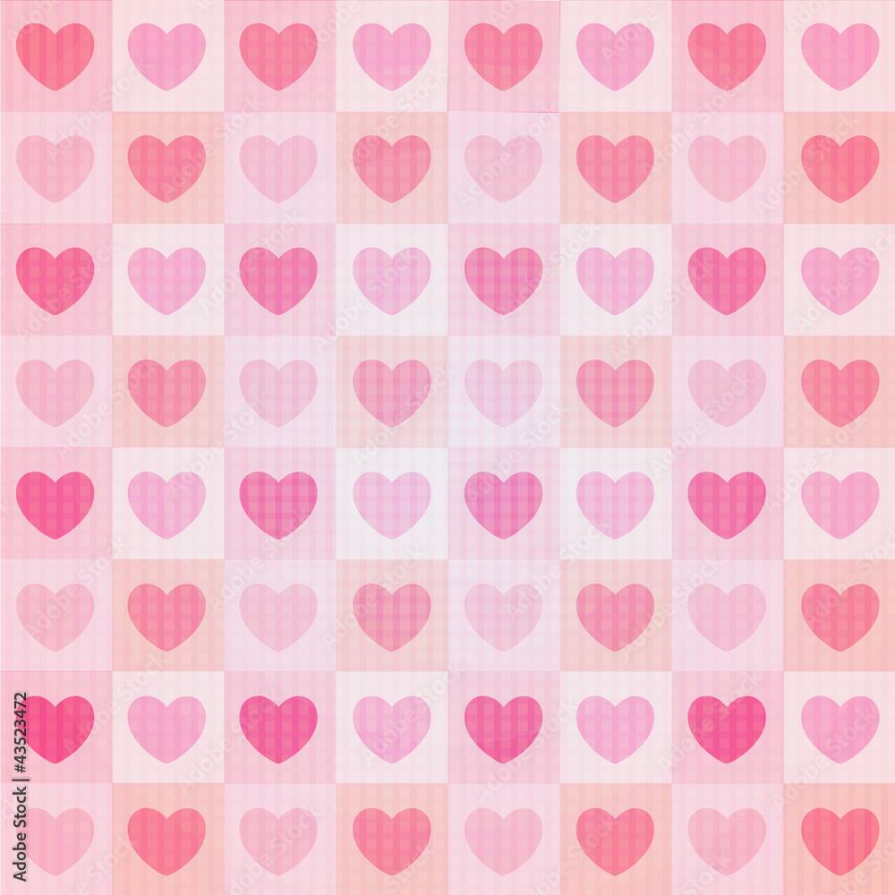 valentine pattern red small heart