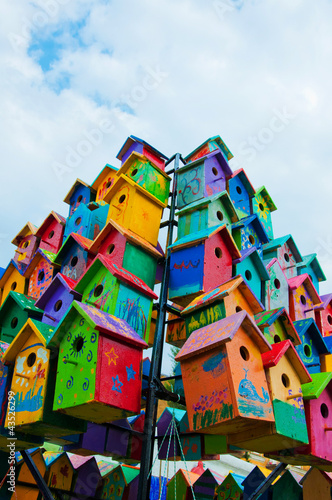 Obraz na płótnie Set of nesting boxes w salonie