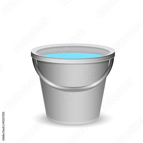 a bucket of water
