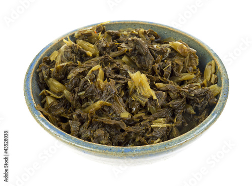 Bowl of turnip greens