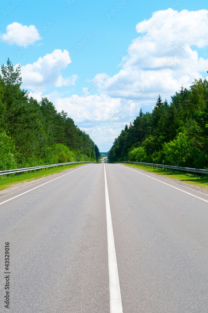 Straight Country Road