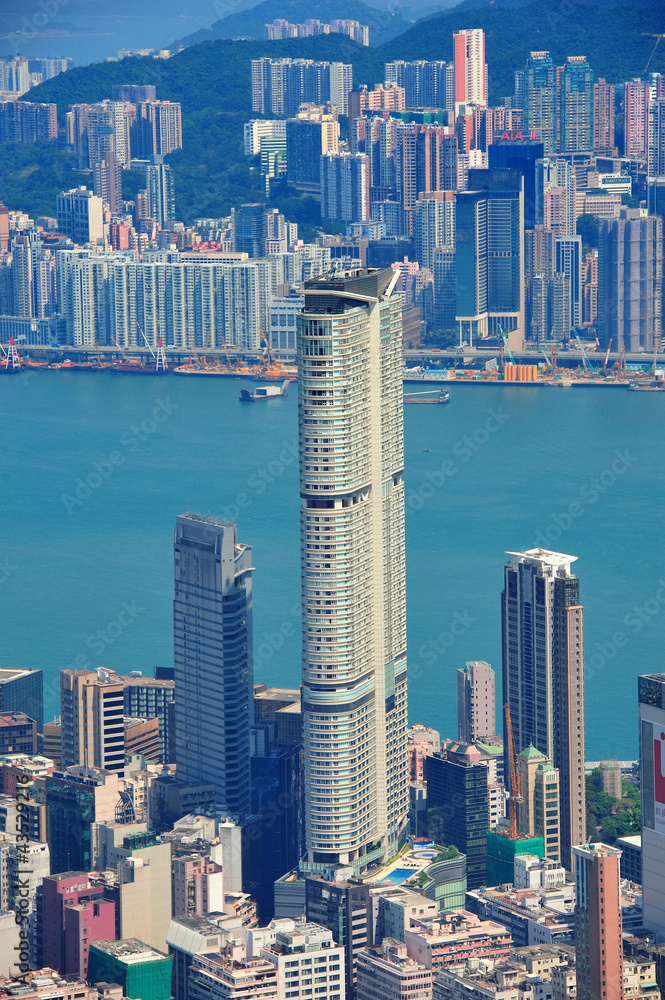 Fototapeta premium Skyscrapers in Hong Kong