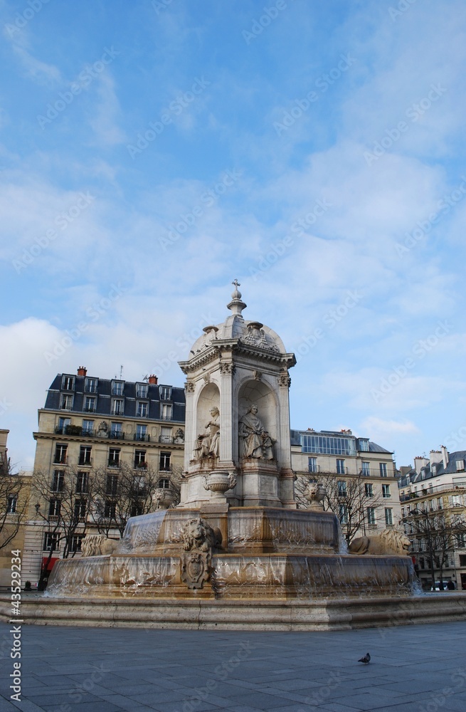 The Saint Sulpice fountain, Paris, France