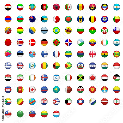 198 Weltfahnen Flaggen Icon Button Teil 1 A - L
