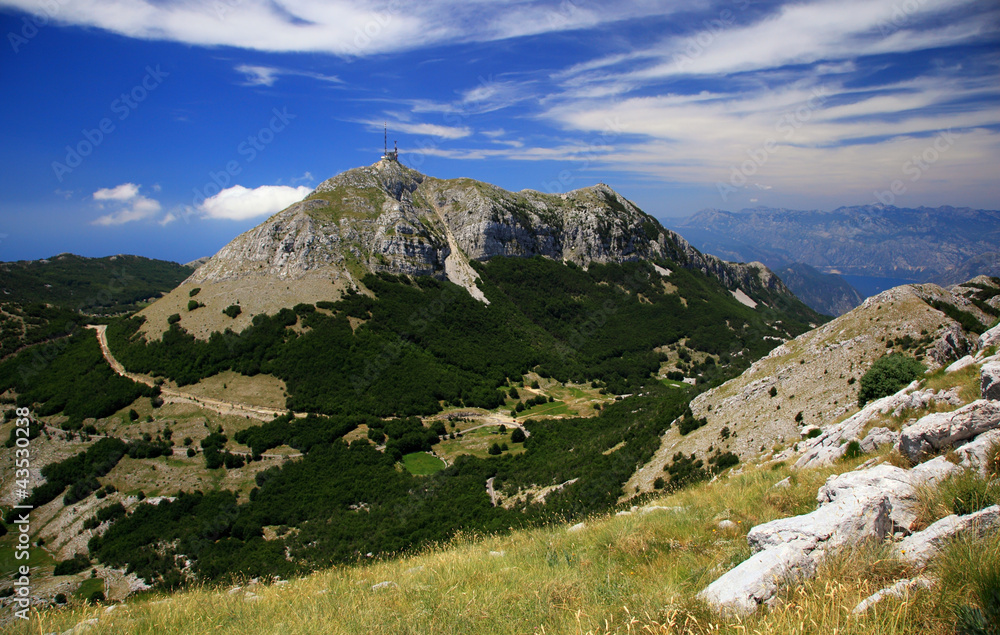 Mountain in Lovcen National Park, Montenegro