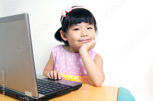 Child with computer