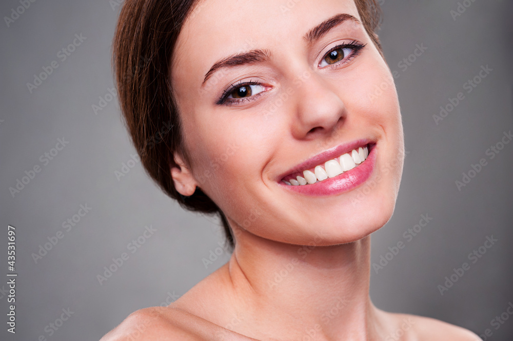 alluring young woman smiling alluring young woman smiling