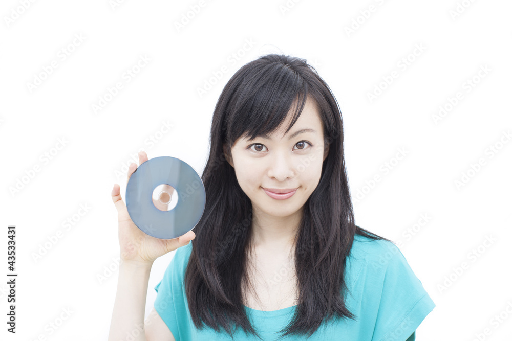 ディスクを持った女性 ディスクを持った女性