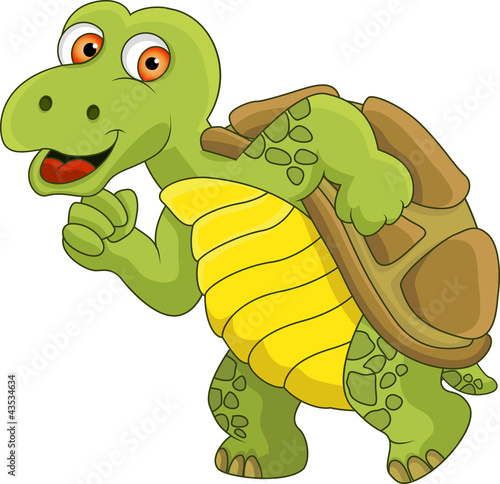 Funny Turtle running