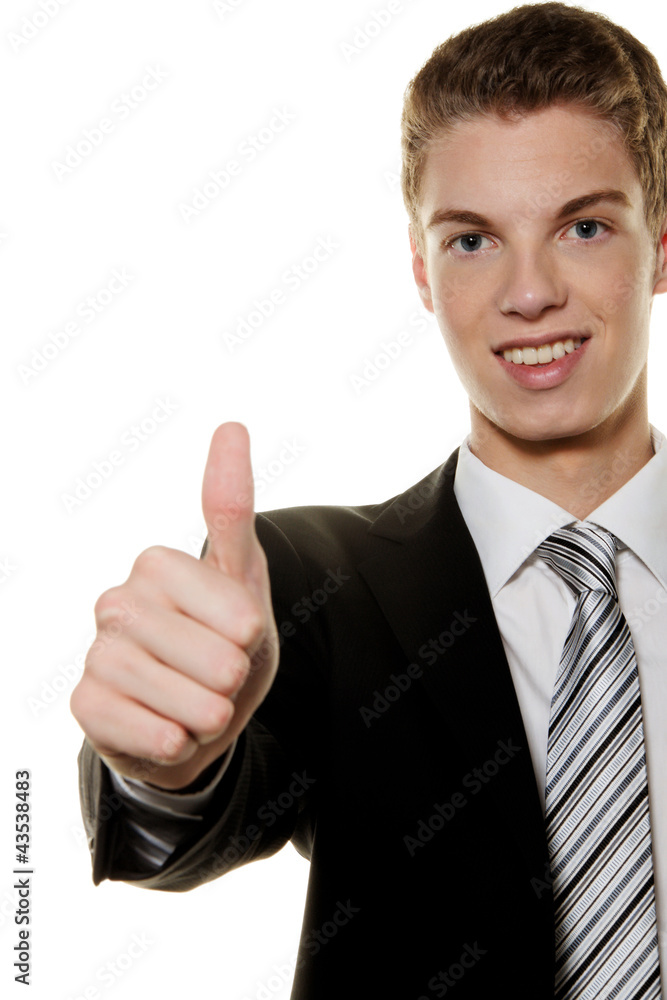 Erfolgreicher junger Mann Erfolgreicher junger Mann
