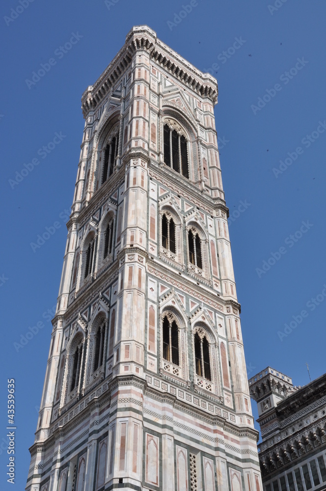 The Giotto's Campanile tower Florence The Giotto's Campanile tower Florence