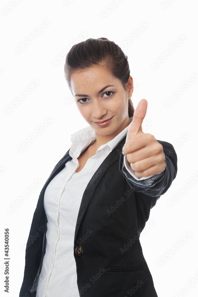 Asian Businesswoman with thumb up Asian Businesswoman with thumb up