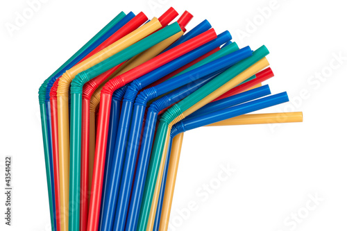 Bended plastic straws