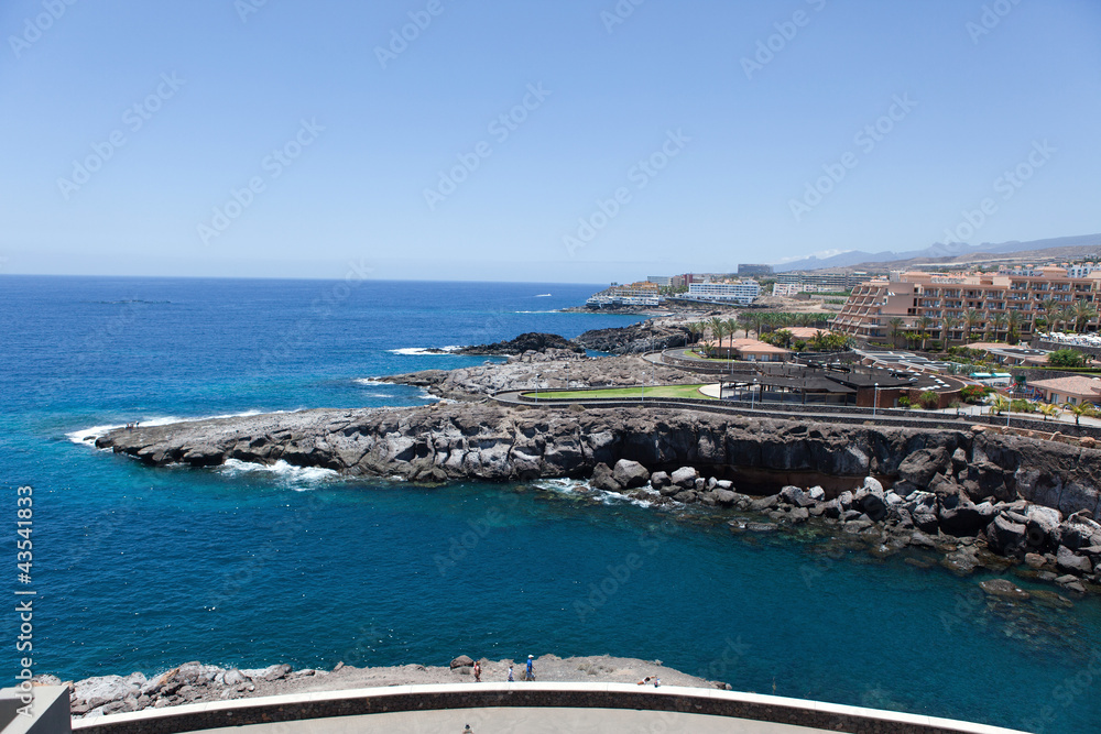 Rocky coastline of Tenerife one of the Canary Islands