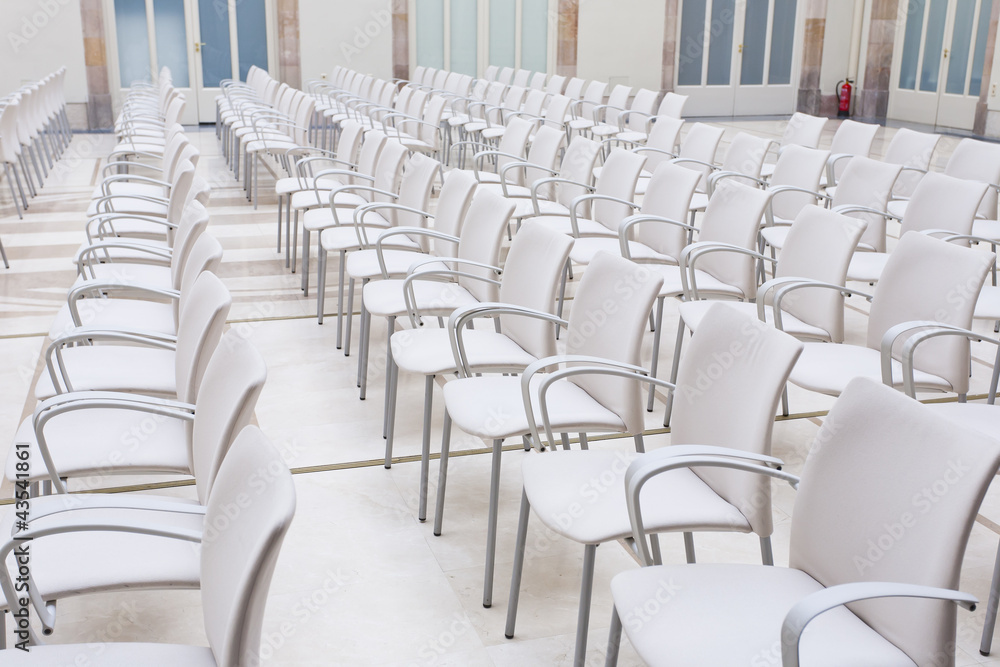 Fototapeta premium White chairs