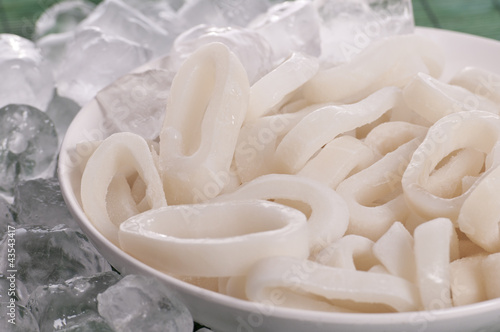 anillas de calamares congeladas photo