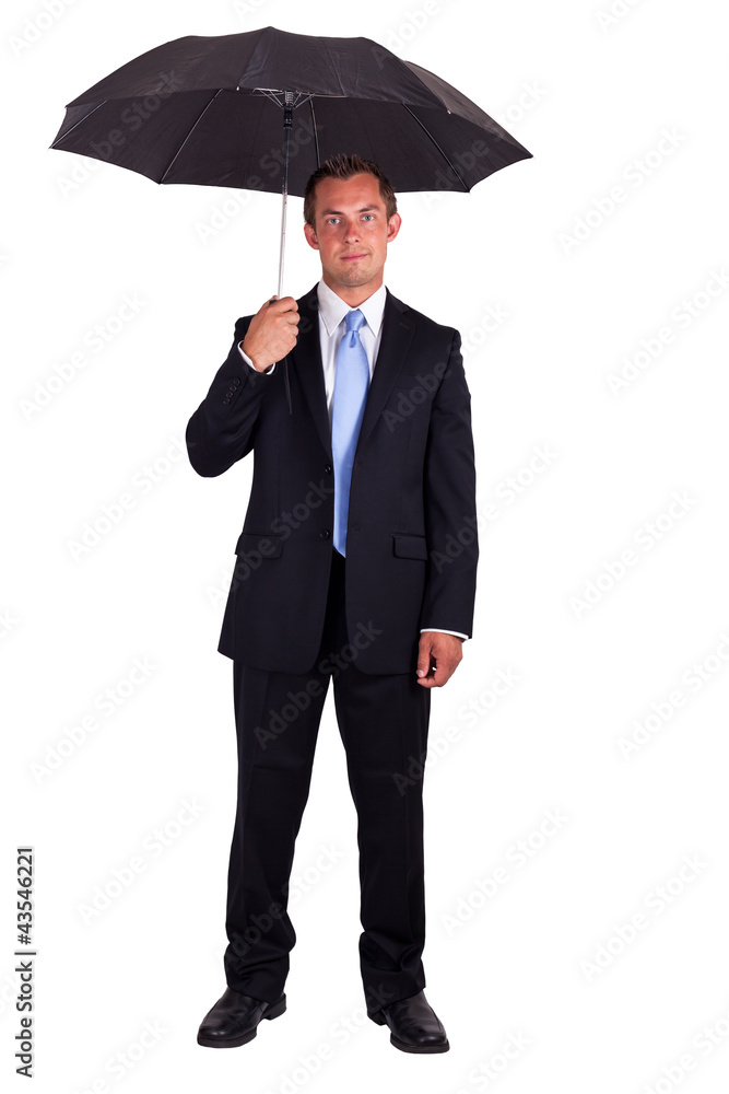 Business man with umbrella Business man with umbrella