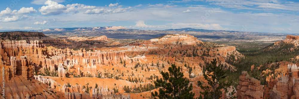 Paronamic view of Bryce canyon national park in Utah