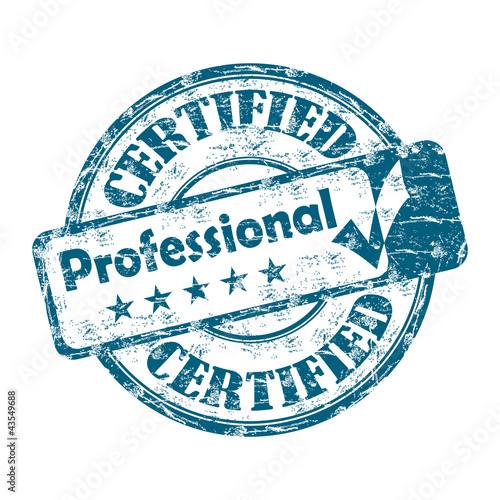 Certified professional rubber stamp