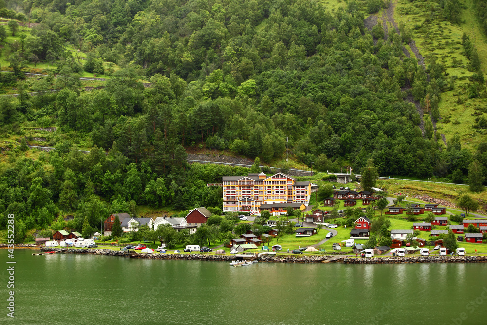 Hotel in small coastal village