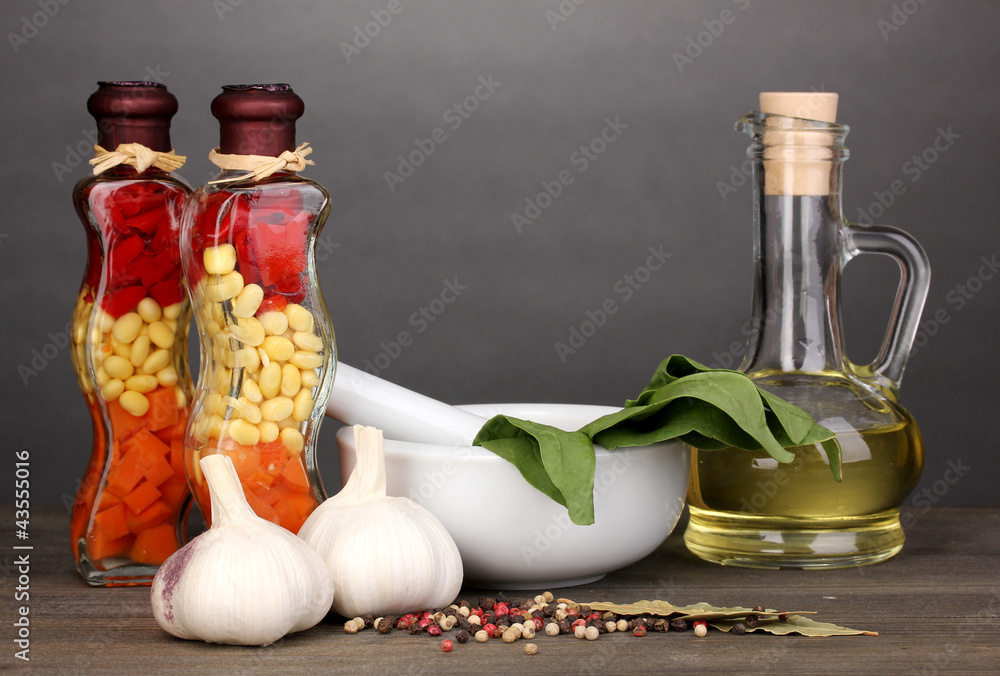 Set of ingredients and spice for cooking Set of ingredients and spice for cooking