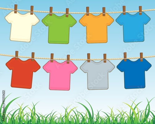 T-shirts stretched