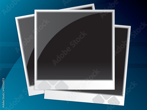 instant photo frames in vector illustration