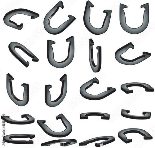 Slika na platnu Horseshoes Pitching 3d