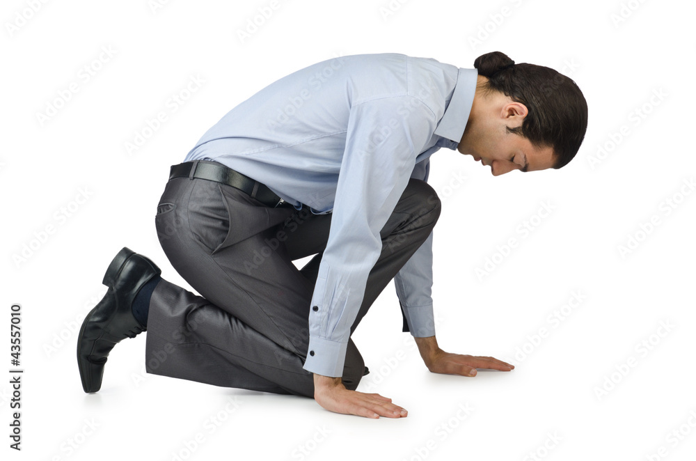Businessman isolated on the white background Businessman isolated on the white background
