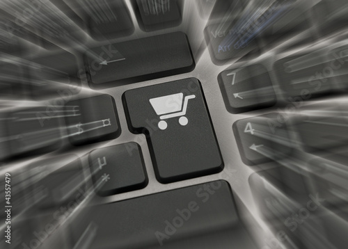 Motion blur sur touche e-commerce photo