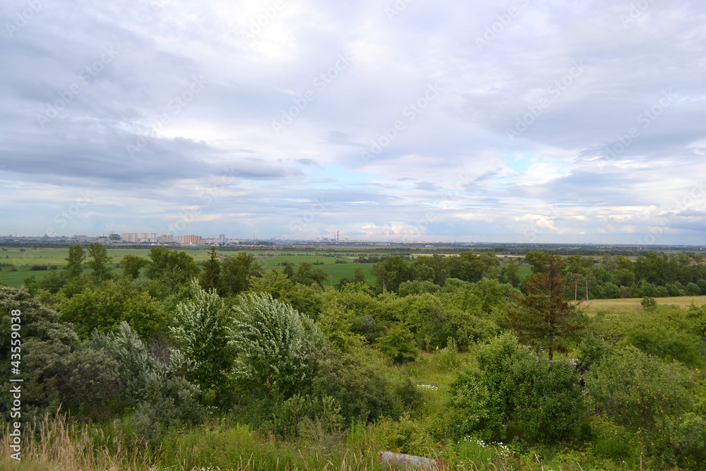 View of St.Petersburg from the Pulkovo Heights