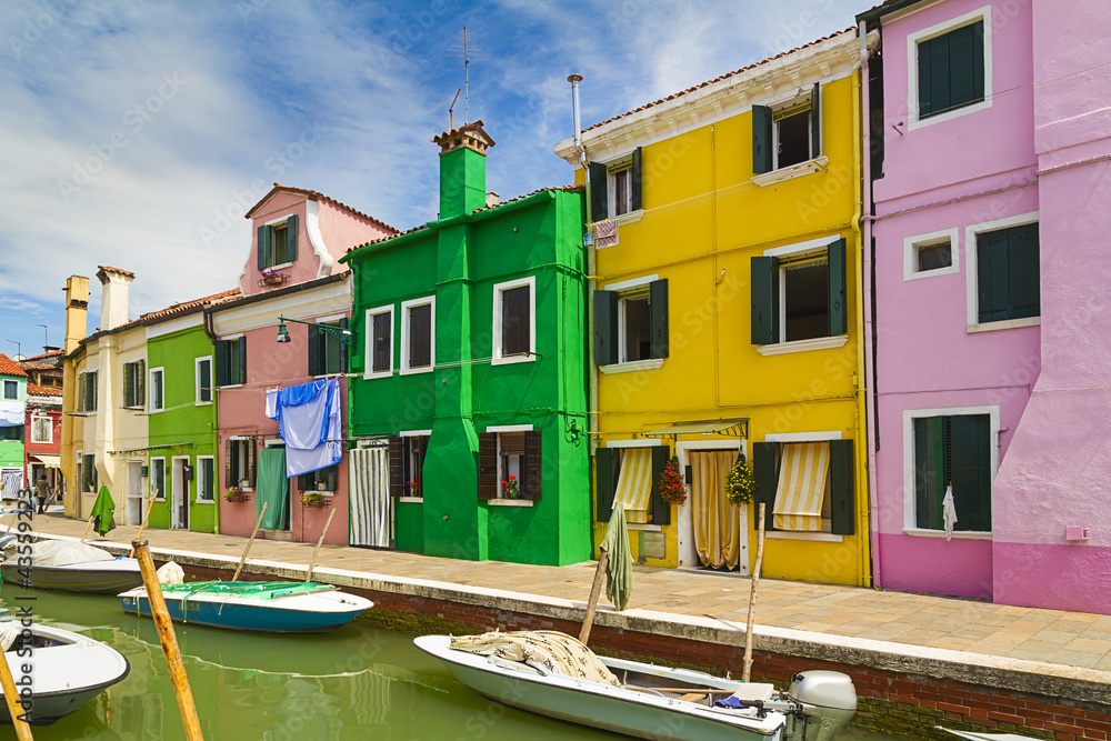Burano island in Venice