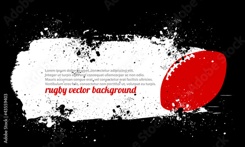 Grunge Rugby Poster