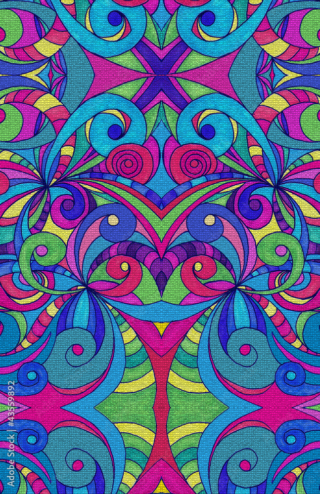 Drawing floral abstract background Drawing floral abstract background