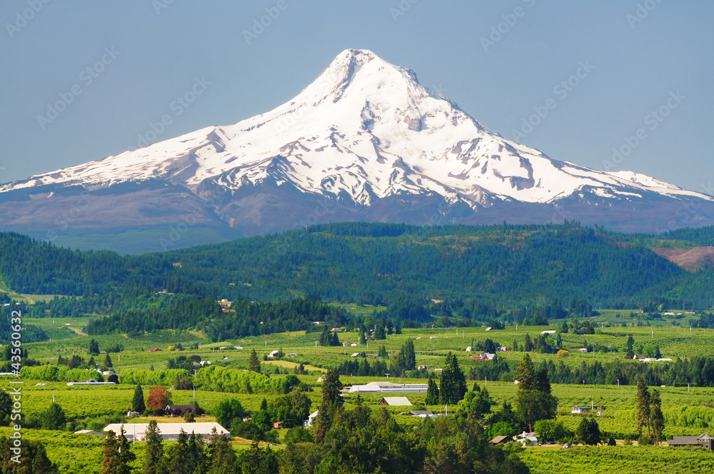 Mount hood and hood river valley