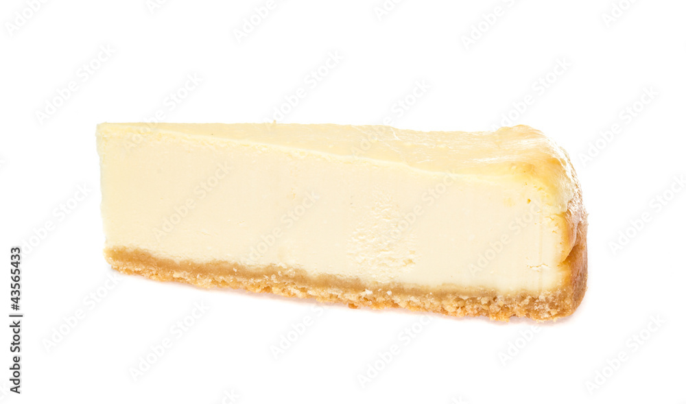 Cheesecake isolated on white background