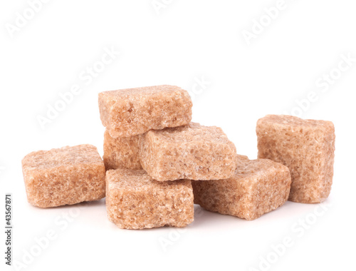 Lump brown cane sugar cubes